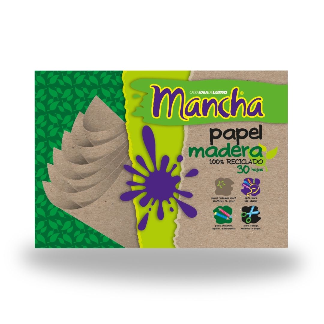 Block de Papel Para Dibujo Papel Madera A4
